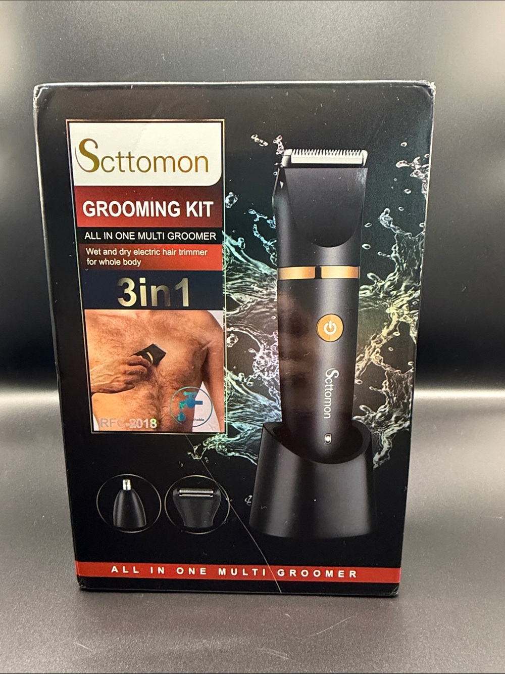 3-in-1 Men’s Grooming Kit - Black
